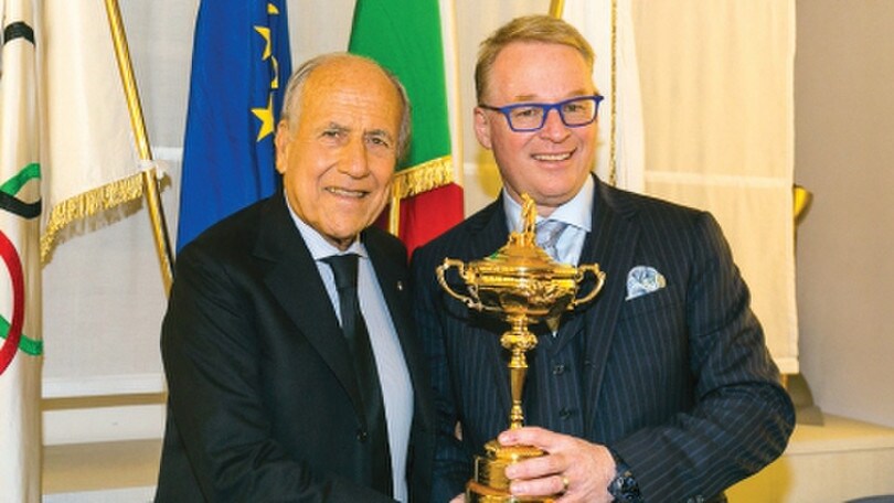 Golf, Ryder Cup: il trofeo in Italia