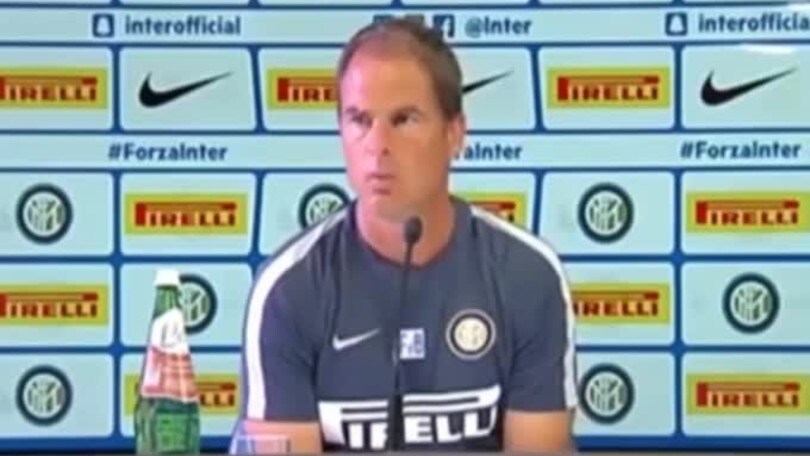 De Boer: "Sono fiducioso e non vediamo l'ora di giocare"