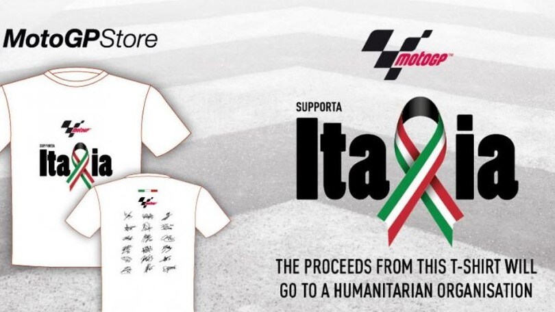 La MotoGp in pista per i terremotati