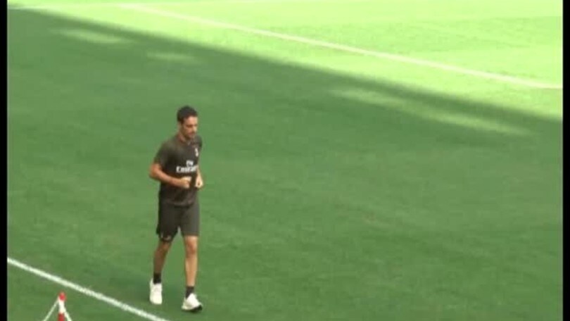 Il Milan testa il nuovo manto erboso di San Siro