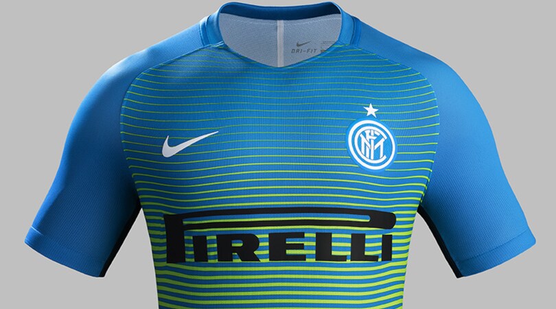 Inter, la terza maglia è "elettrica"
