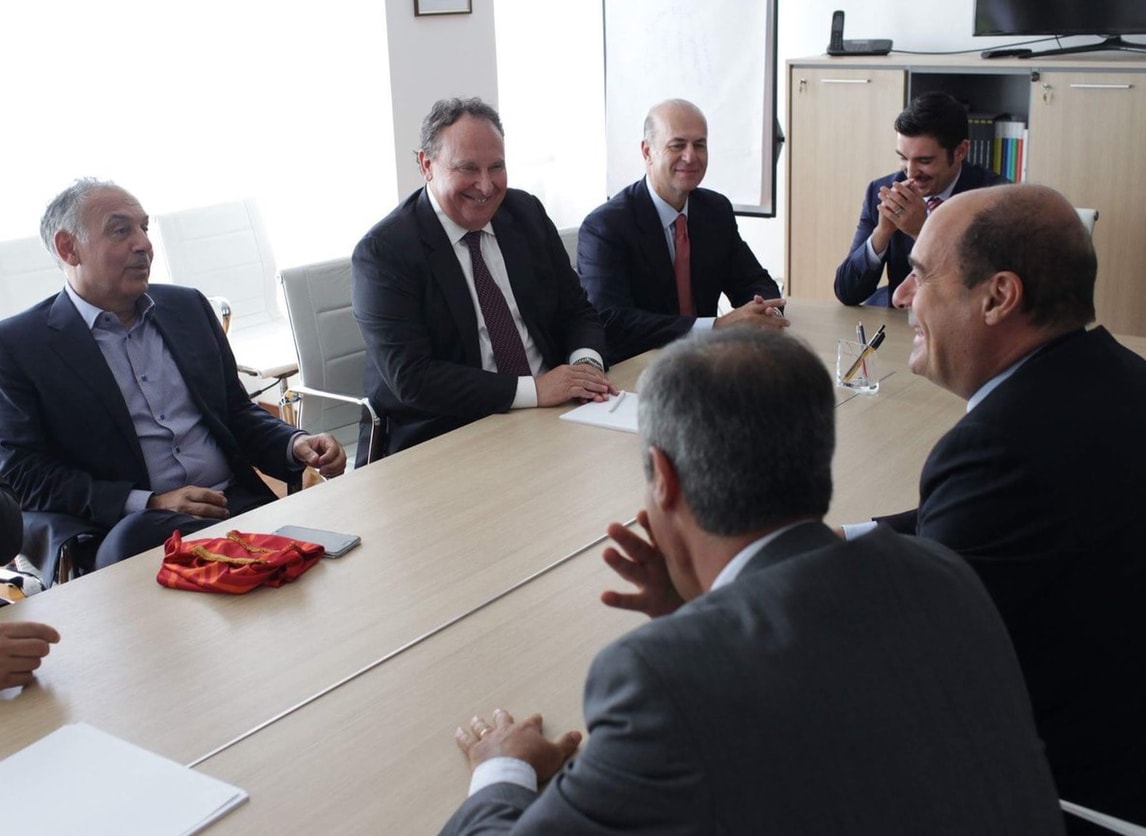 Roma, Pallotta incontra Zingaretti per lo stadio: «Pronto nel 2019»