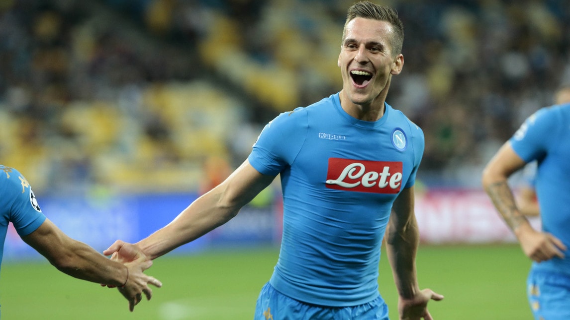 Champions League, Dinamo Kiev-Napoli 1-2: Milik show, che doppietta!