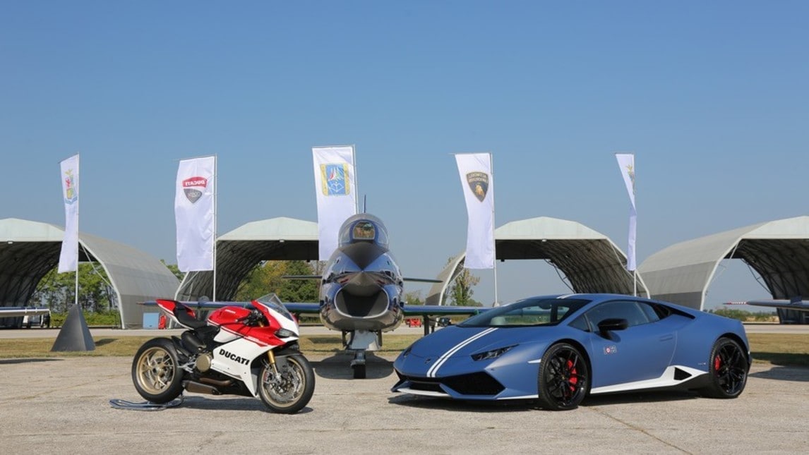 Lamborghini, Ducati e Frecce Tricolori: che show!