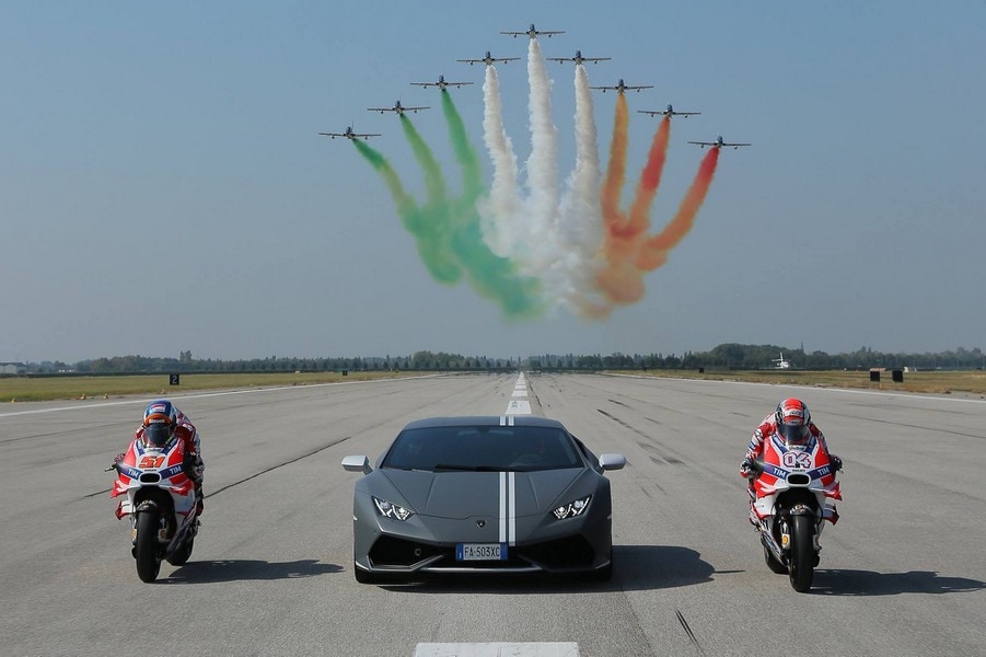 Lamborghini, Ducati e Frecce Tricolori: l'orgoglio della velocità
