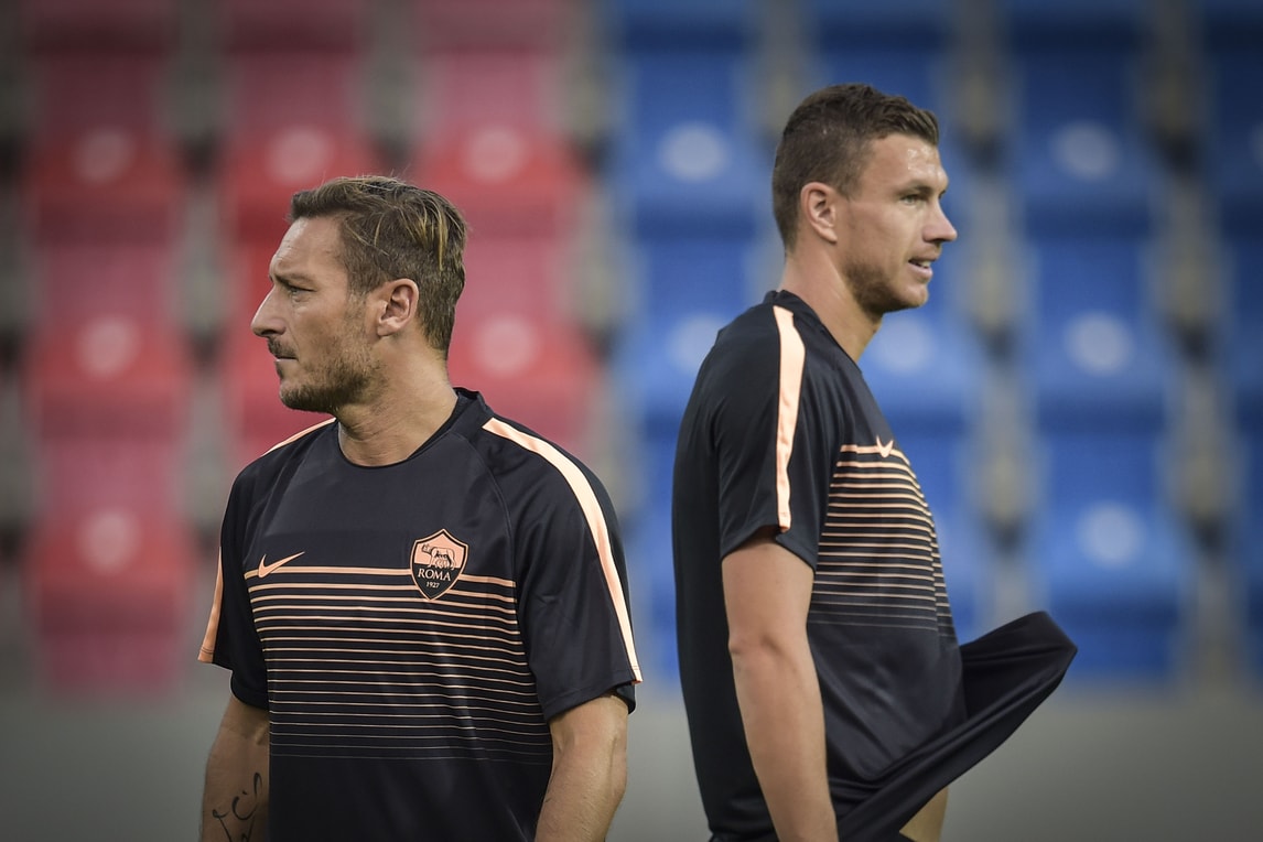 Roma, allenamento a Plzen prima dell'esordio in Europa League