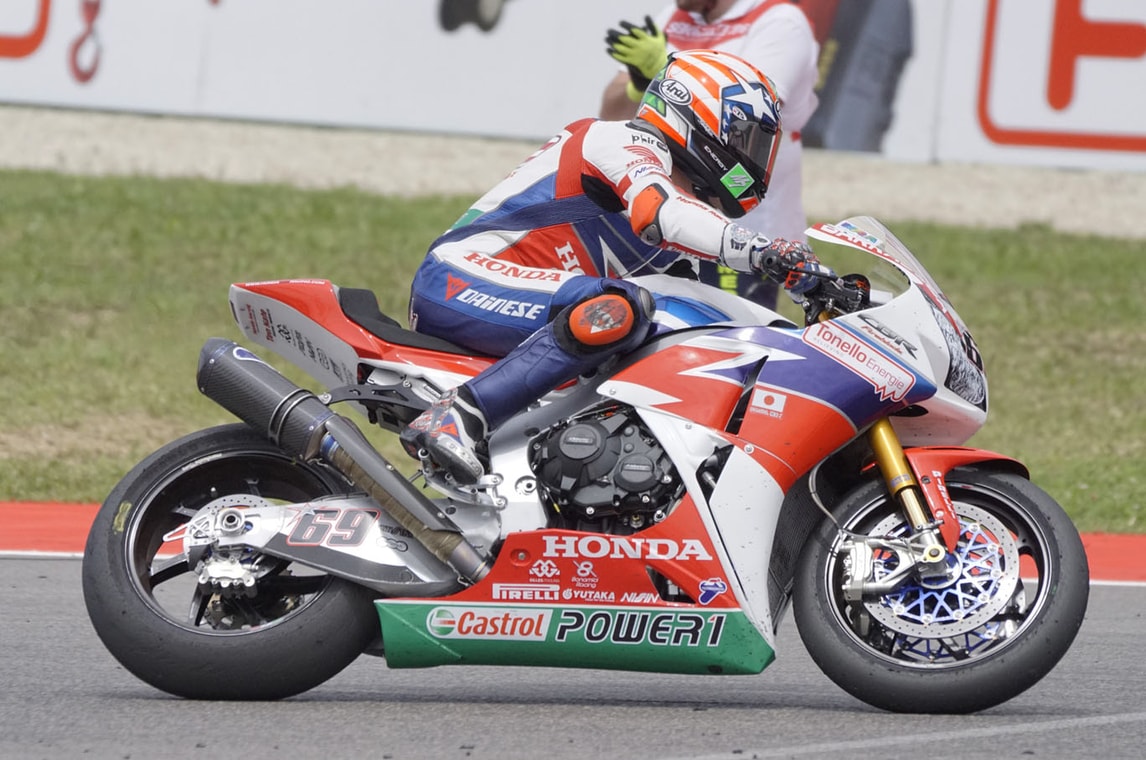 SBK Honda, Hayden: «Abbiamo migliorato la moto»