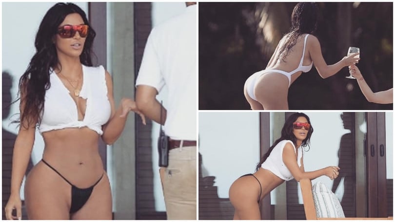 Kim Kardashian senza veli: il micro bikini è hot