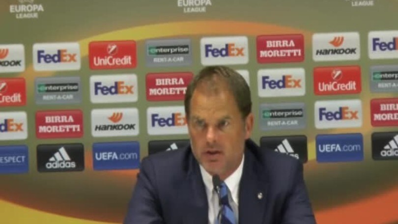 De Boer: "Non si può giocare sempre con la stessa squadra"