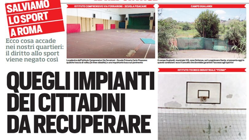 Salviamo lo sport a Roma: gli impianti da recuperare