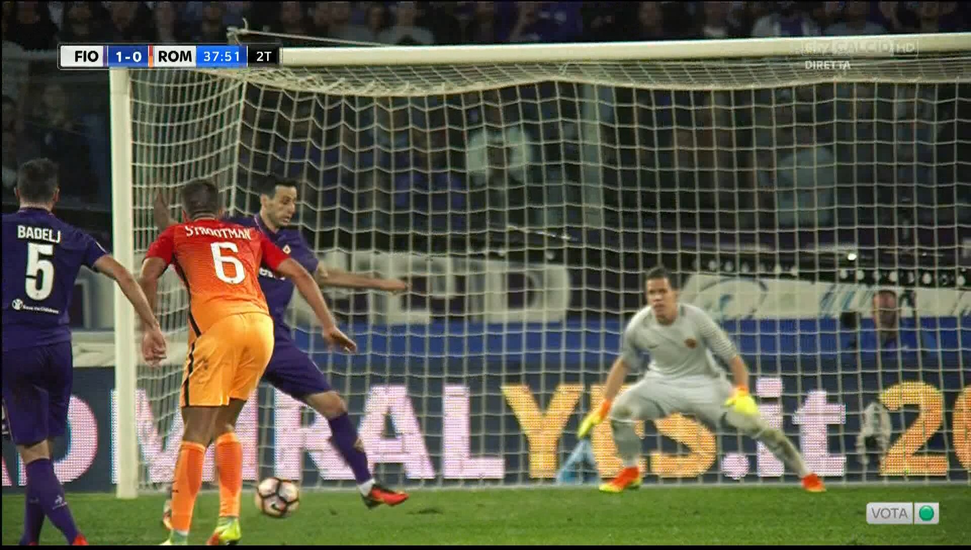 Serie A, Fiorentina-Roma 1-0. Decide Badelj, i giallorossi protestano