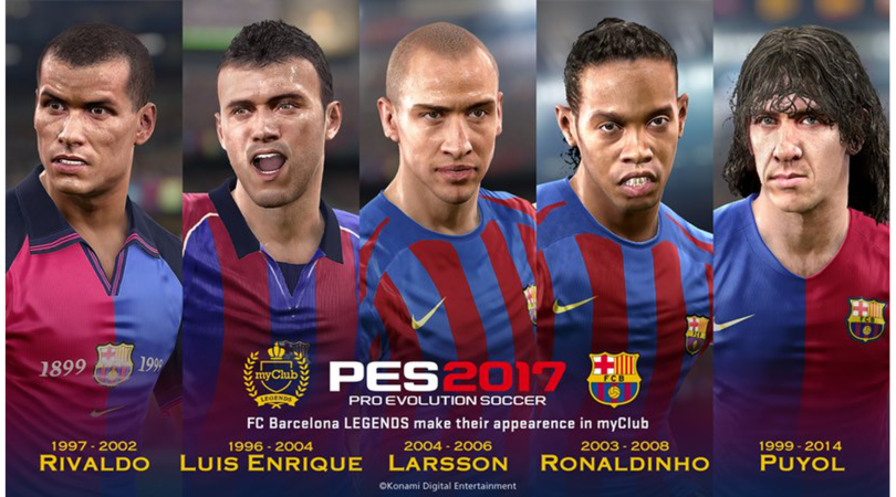 Arriva Pes 2017, il Barcellona gioca con Konami