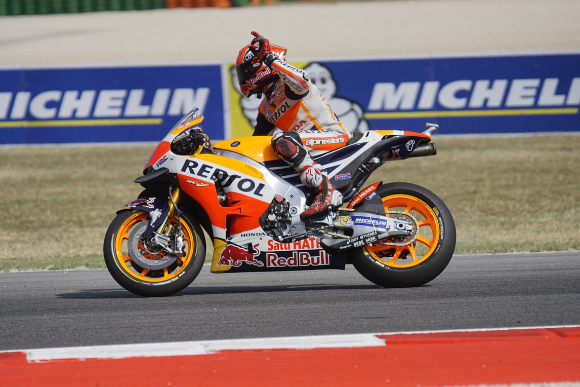 MotoGp Honda, Marquez: «Lotterò per il podio»