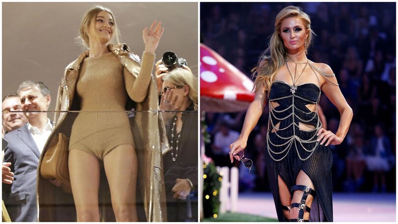 Gigi Hadid e Paris Hilton sexy alla Fashion Week di Milano