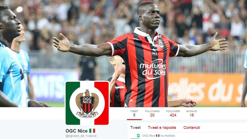 Balotelli mania: il Nizza crea il profilo Twitter in italiano