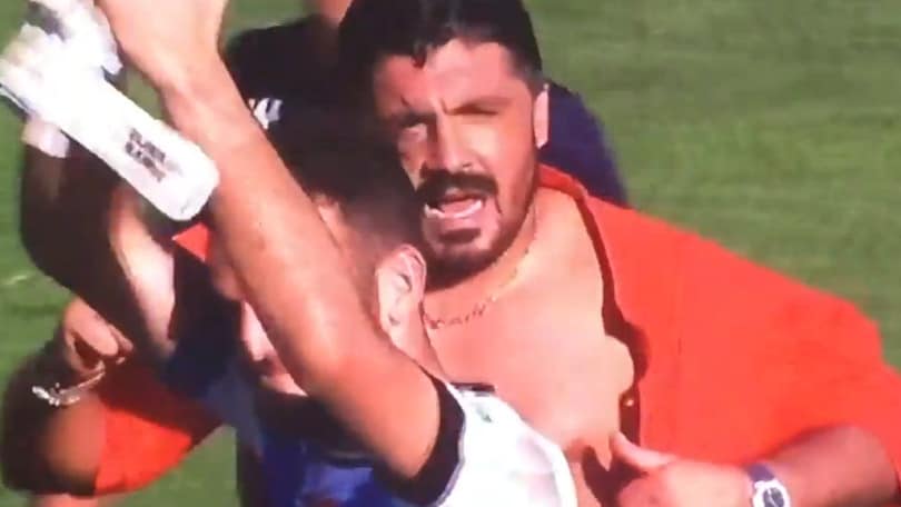 Pisa: Gattuso come Hulk, maglia strappata dopo la vittoria