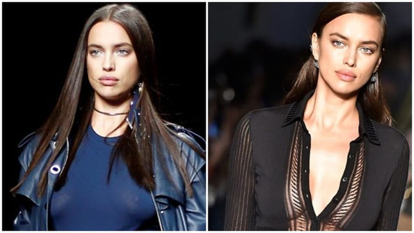 Irina Shayk, che trasparenze: l'ex di Ronaldo senza veli a Milano