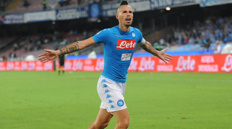 Napoli-Chievo 2-0: Gabbiadini si sblocca, Hamsik 100 in azzurro
