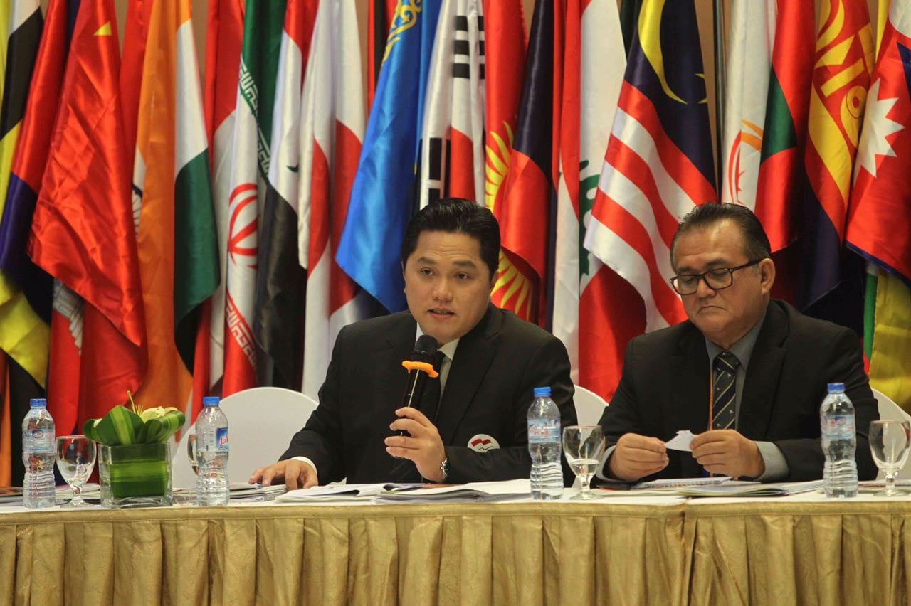 Thohir all'Olimpic Council of Asia