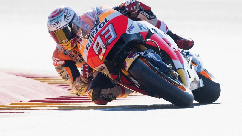 MotoGp Aragon, vince Marquez, Rossi terzo dà spettacolo