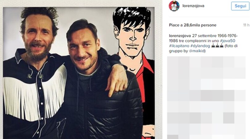 Totti, gli auguri social per i 40 anni