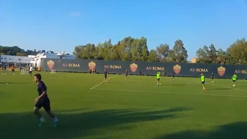 Europa League, la Roma si allena a Trigoria