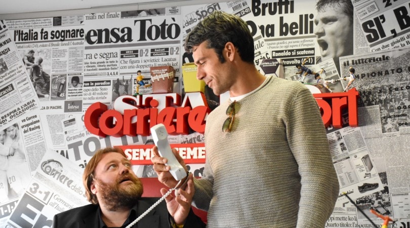 Al posto tuo, gag e risate con Luca Argentero e Stefano Fresi ospiti al Corriere dello Sport
