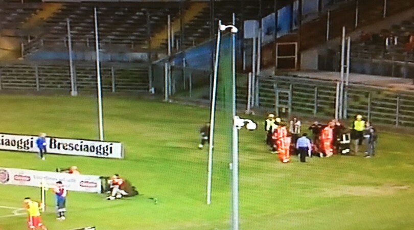 Brescia, malore per uno steward: la partita si ferma tre minuti