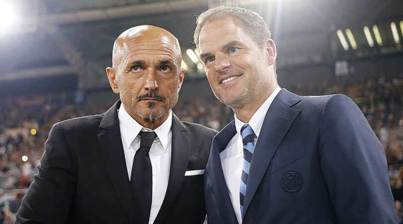 Spalletti in giacca e cravatta per la sfida con De Boer all'Olimpico
