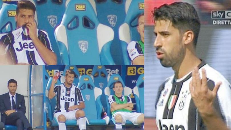 Serie A Juventus, Khedira non prende bene la sostituzione