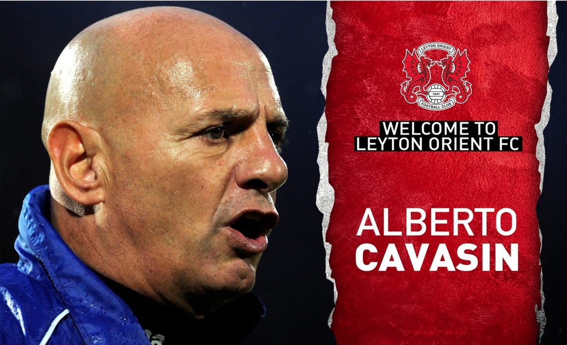 Calcio estero Leyton Orient, Cavasin nuovo allenatore