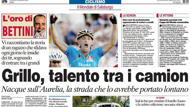 Granfondo Story: Bettini e il campionato del mondo 2006