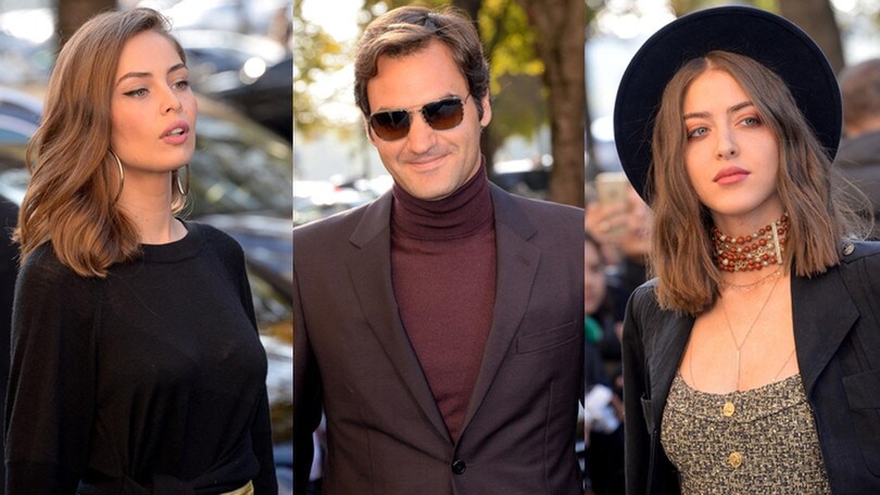 Vip e belle donne: Roger Federer come James Bond alla sfilata Chanel