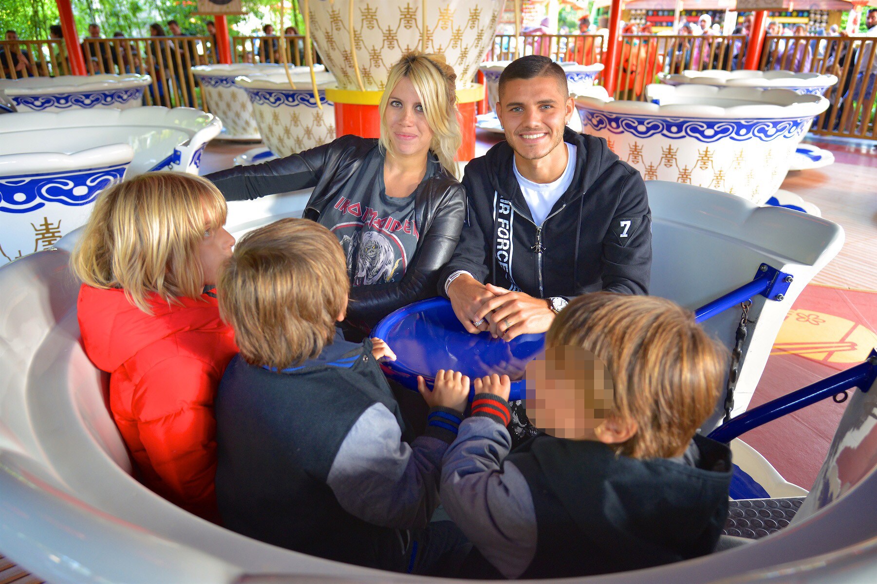 Icardi e Ansaldi, che sorrisi a Gardaland