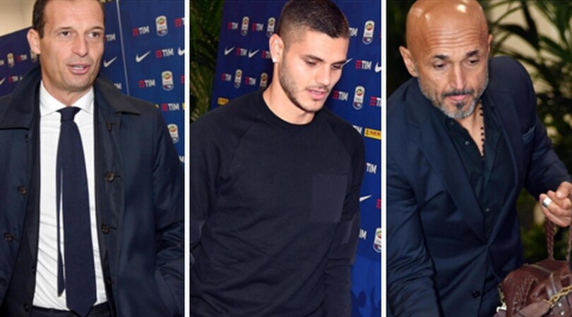 Tutti eleganti davanti agli arbitri, Icardi arriva in tuta