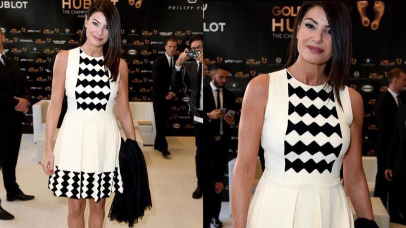 Ilaria D'Amico vestita di bianconero per Buffon