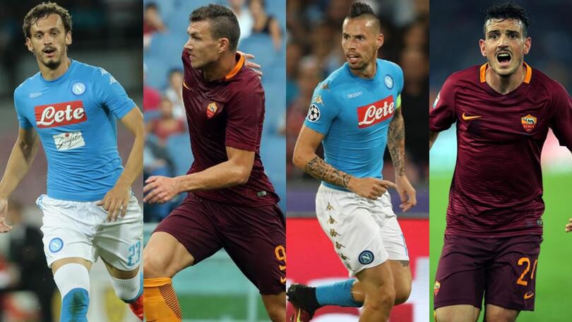 Napoli-Roma, confronto ai raggi X giocatore per giocatore