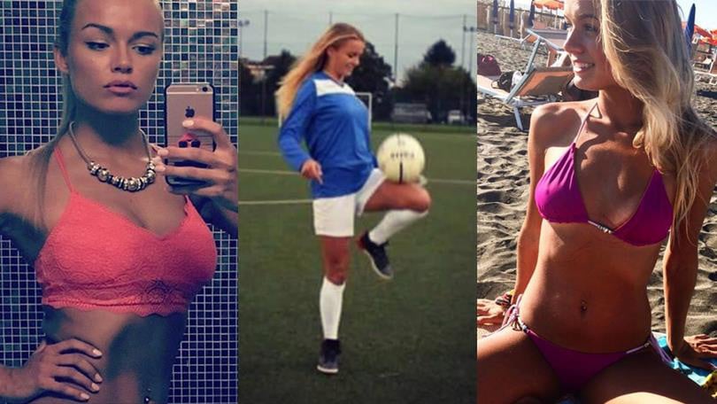 Mercedesz Henger, sexy tifosa e anche calciatrice della Lazio