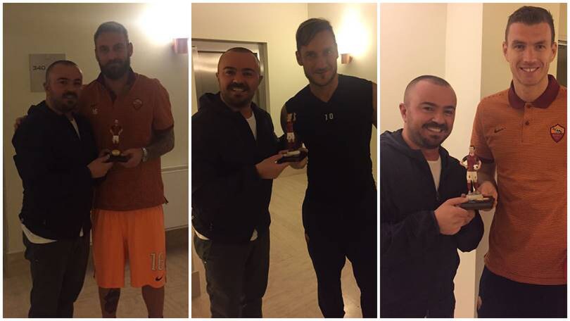 Statuette del presepe per Totti, Dzeko e De Rossi