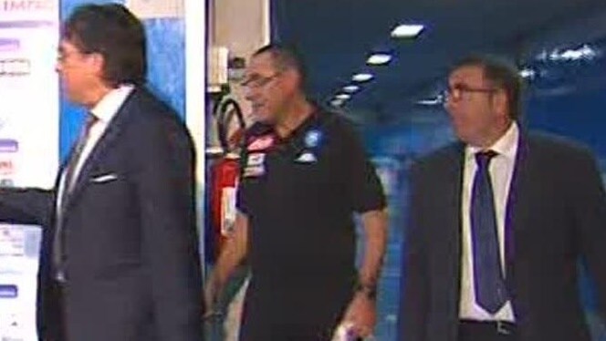 Napoli-Roma, Spalletti aspetta Sarri nel tunnel del San Paolo