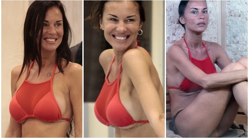 Grande Fratello Vip: Antonella Mosetti, bagno sexy nella casa