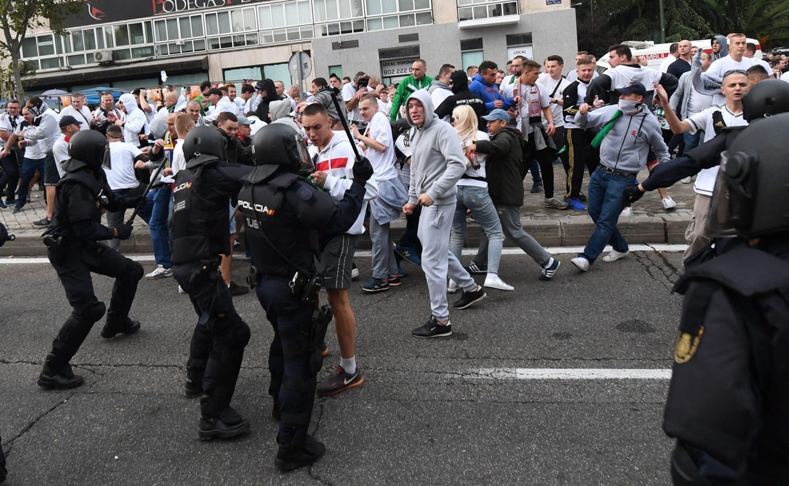 Champions, scontri a Madrid ai margini di Real-Legia Varsavia