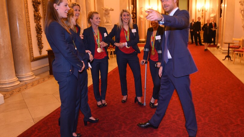 Il Team inglese dei giochi paralimpici a Buckingham Palace
