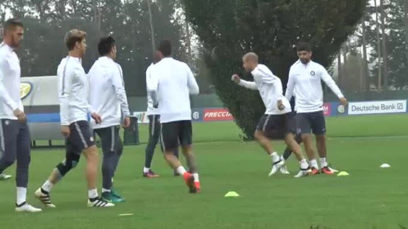 Inter, l'allenamento alla "Pinetina"