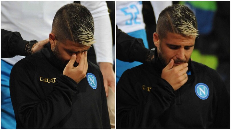 Napoli ko, le lacrime di Insigne