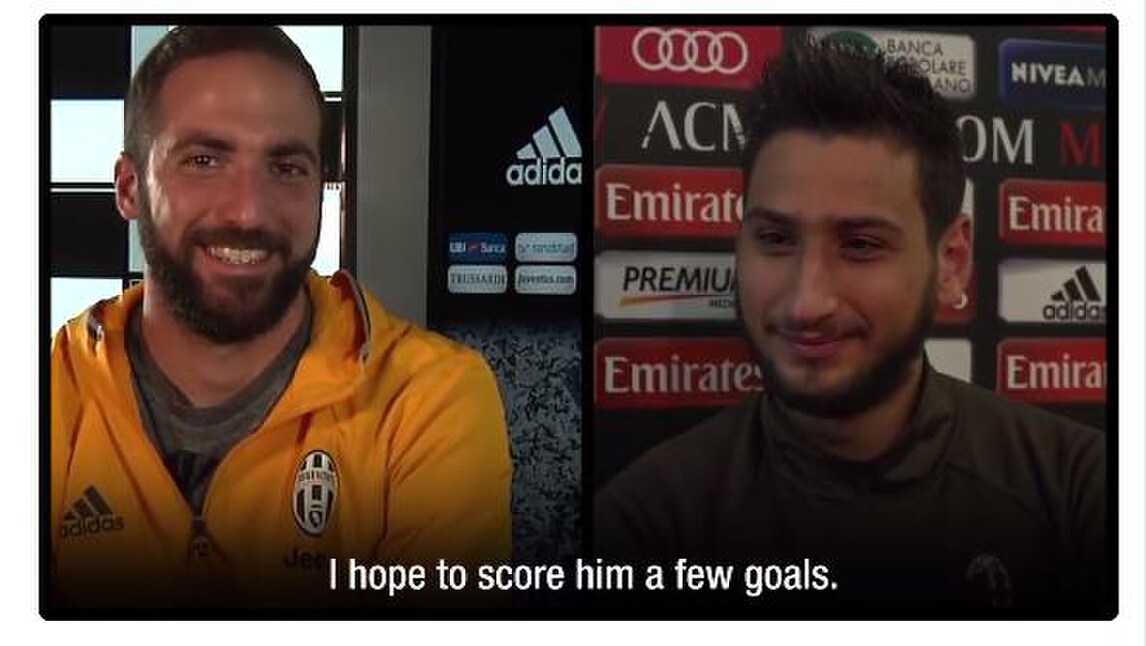 Serie A Milan-Juventus, Higuain-Donnarumma, che sfida sul web!