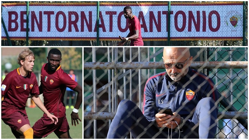 Roma, Rudiger in campo con la Primavera: Spalletti in tribuna