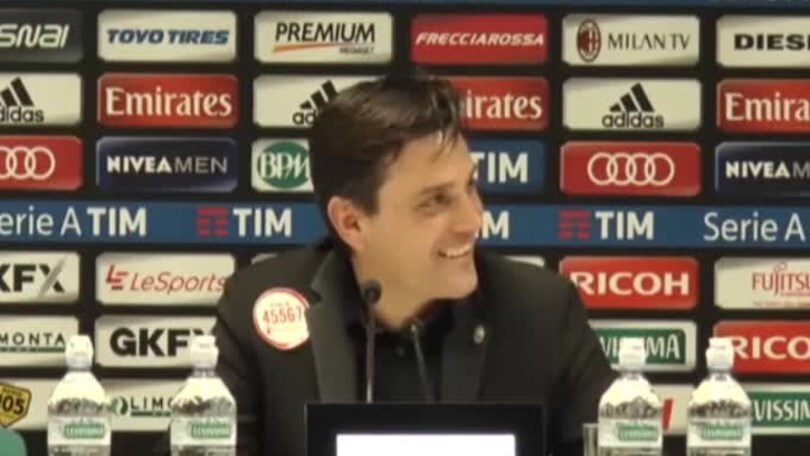 Montella: "Sono contento per Galliani"