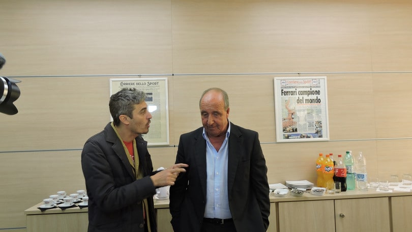 Pif, visita al Corriere dello Sport.it con incontro a sorpresa