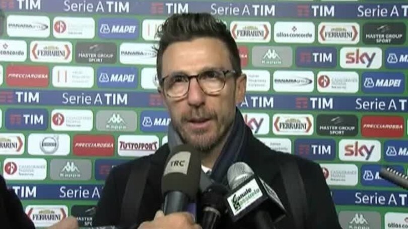 Di Francesco: "Contento nonostante la sconfitta"